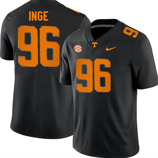 Men #96 Isaiah Inge Tennessee Volunteers College Football Jerseys Stitched-Black